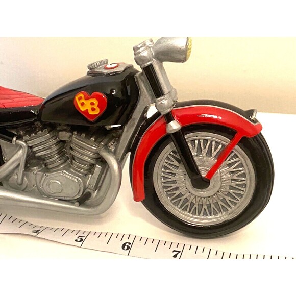 VTG '98 Biker BETTY BOOP Easy Rider MOTORCYCLE Decor Statue Figurine Ceramic - Picture 5 of 10